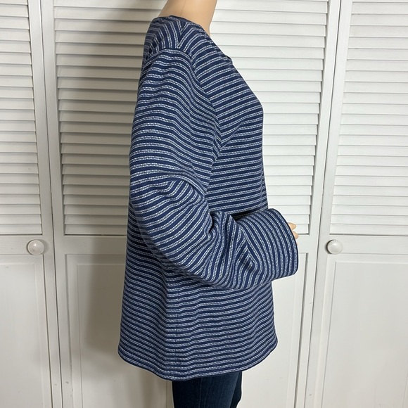 Ralph Lauren Double RL Fleeced Striped Boatneck Top XL - Picture 4 of 11